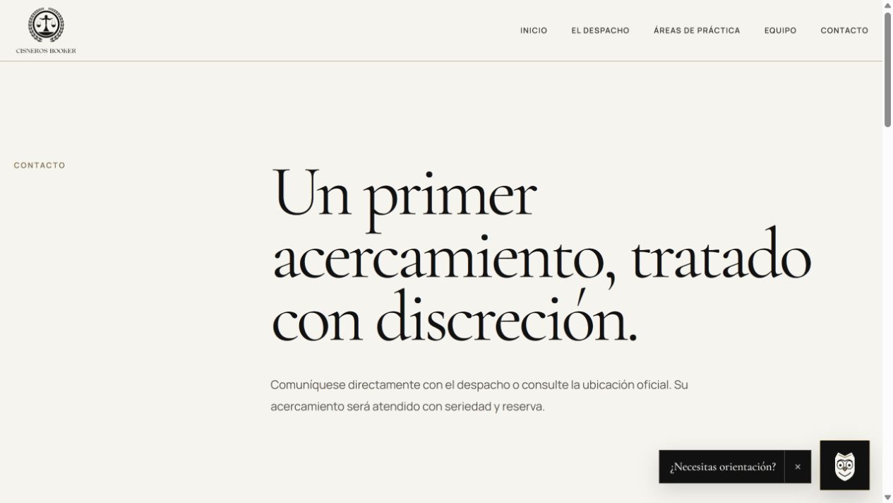 Captura de Cisneros Booker · Despacho